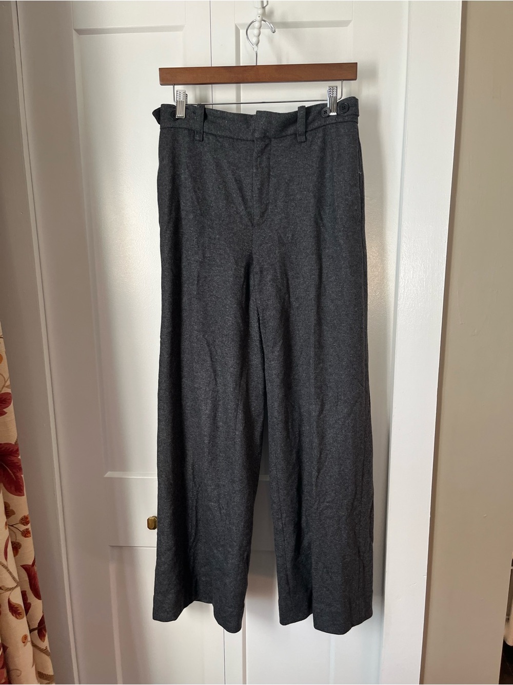Banana Republic Women’s Wide-Leg Dress Pants - Dark Charcoal